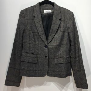 Calvin Klein Plaid Blazer